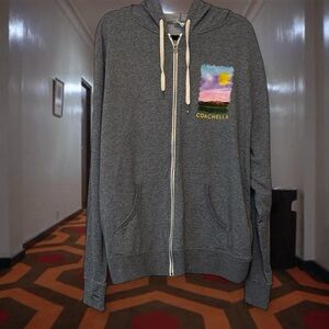 RARE NWOT Coachella 2015 Music Festival Lineup Zip-Up Hoodie Sweatshirt — XXL